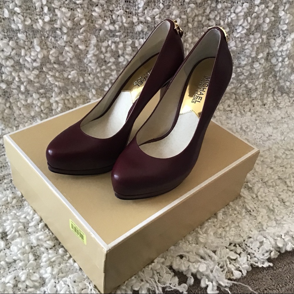 MK burgundy heels